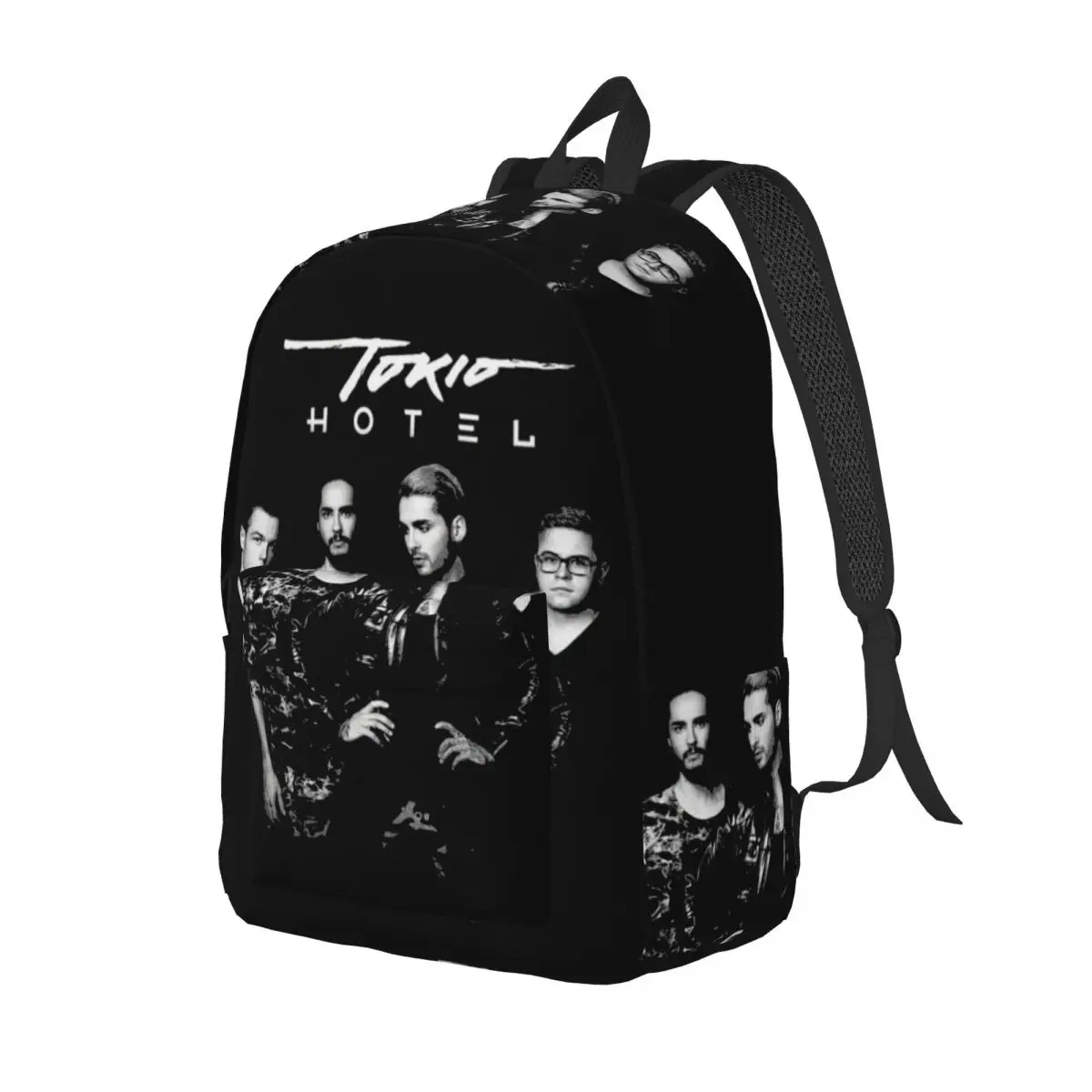 Tokio Hotel Rock Rugzak Voor Mannen Vrouwen Tiener Student Business Dagpack Duits College Canvas Tassen Met Zak