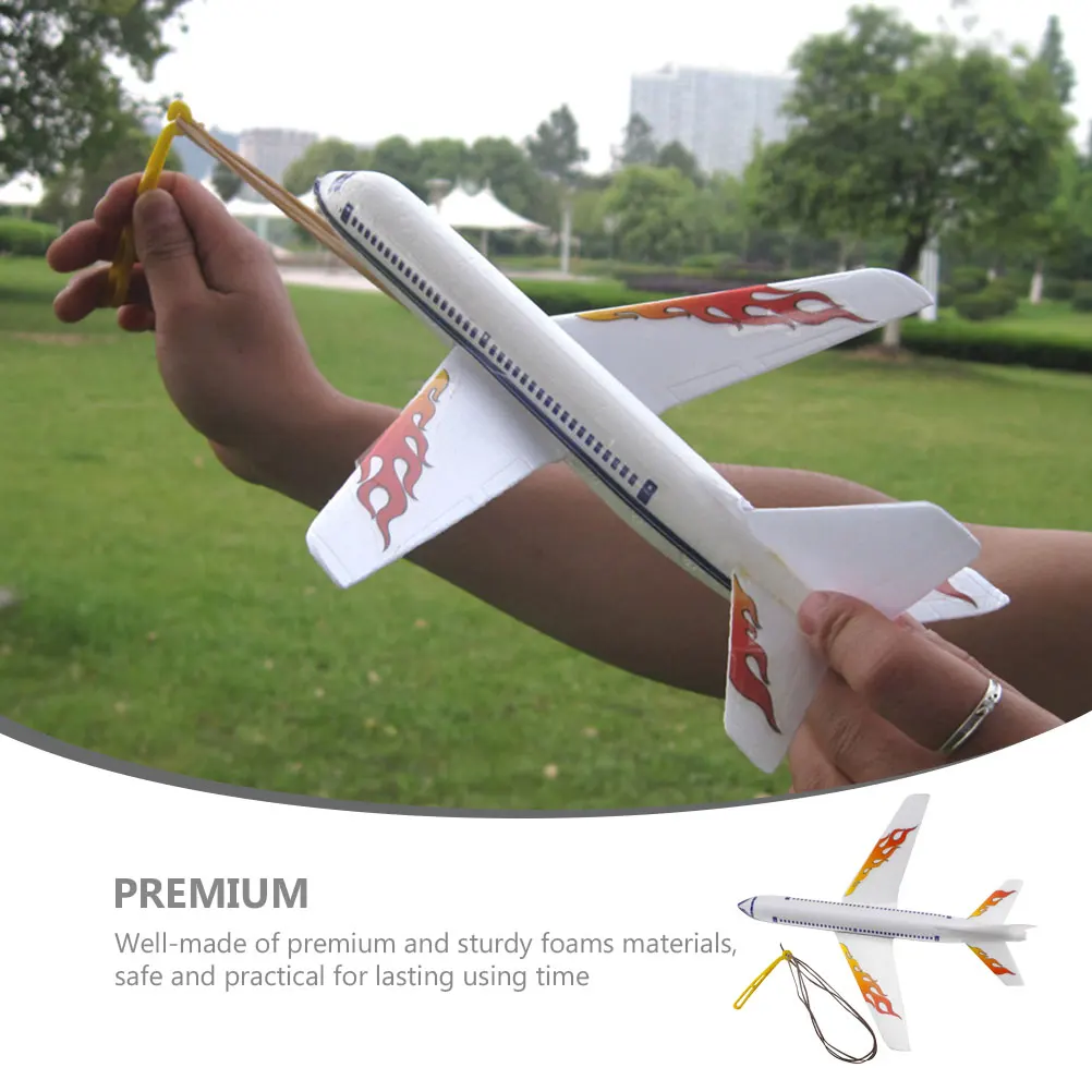 

1 set Hand Throw Airplane Model Plane Foam Toy Outdoor Birthday Gift Festival Present Aircraft Simulation DIY