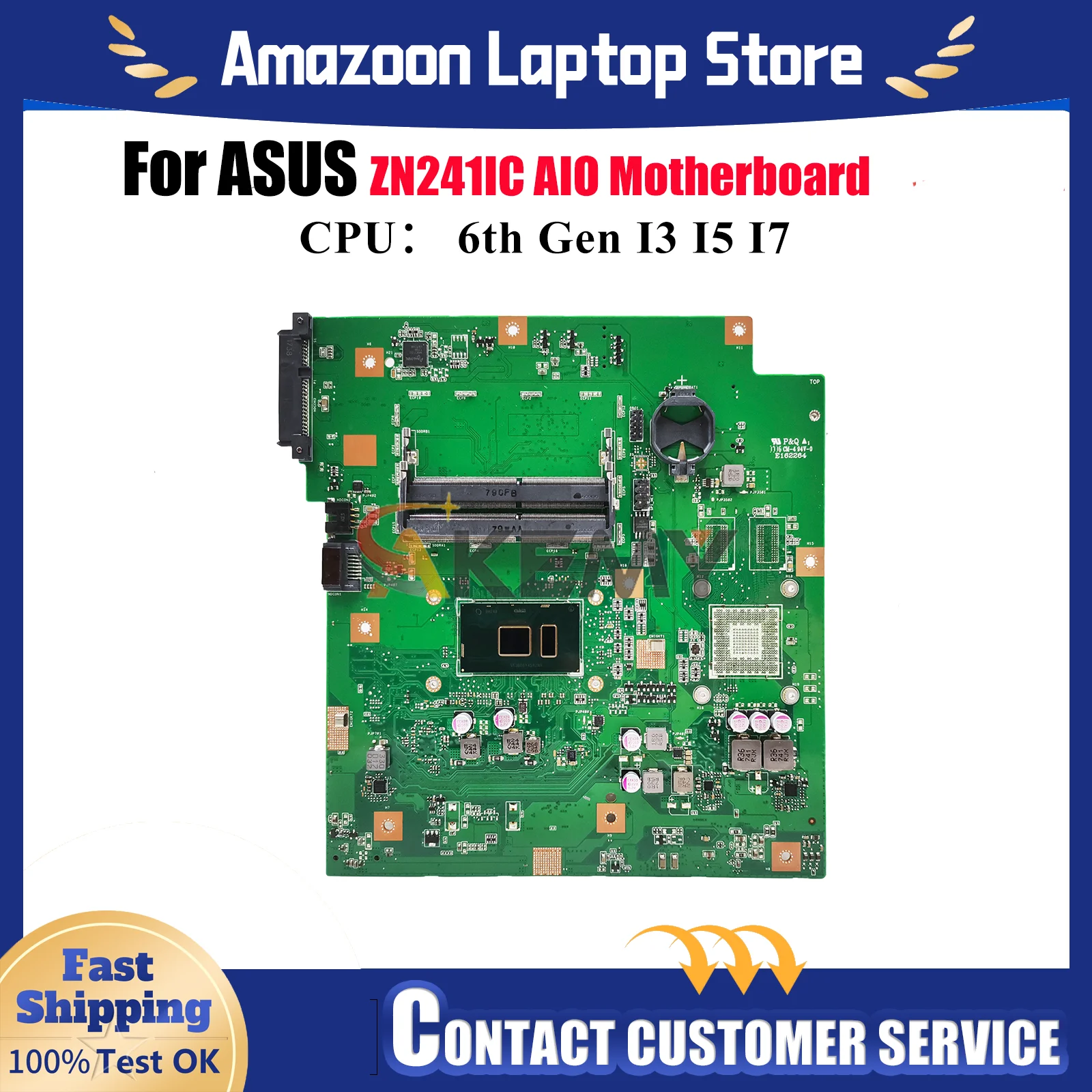 

Материнская плата ZN241IC для ASUS Zen AIO ZN241I ZN241IC, материнская плата с процессором I3 I5 I7, 100% тестирование, ОК, быстрая доставка stk