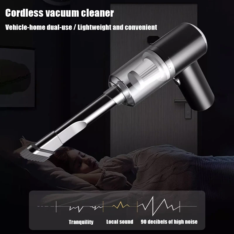

Home Car Vacuum Cleaner Wireless Handheld Vacuum Cleaner 6 Suction Heads