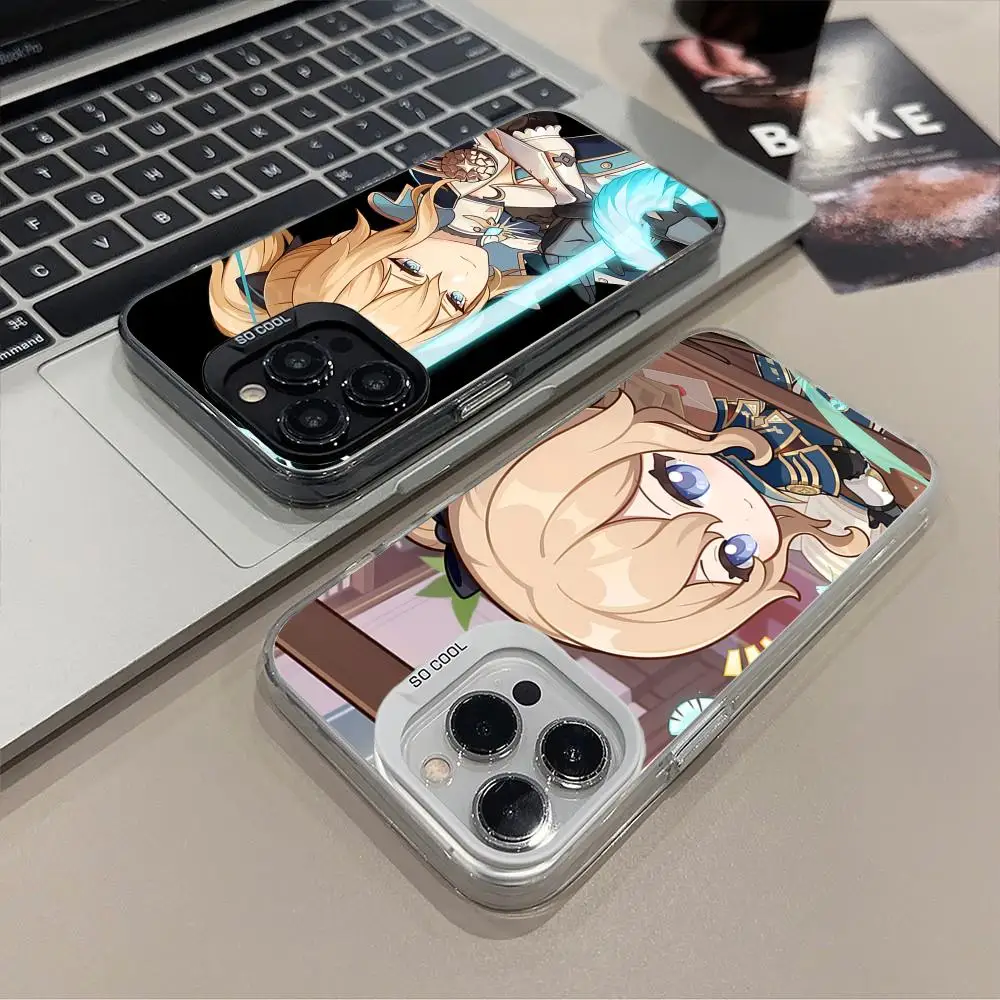 Game GI Jean Translucent Mobile Phone Case for iPhone 17 16 15 14 13 12 11 X XR XS Air Pro Max Plus Colorful Cover