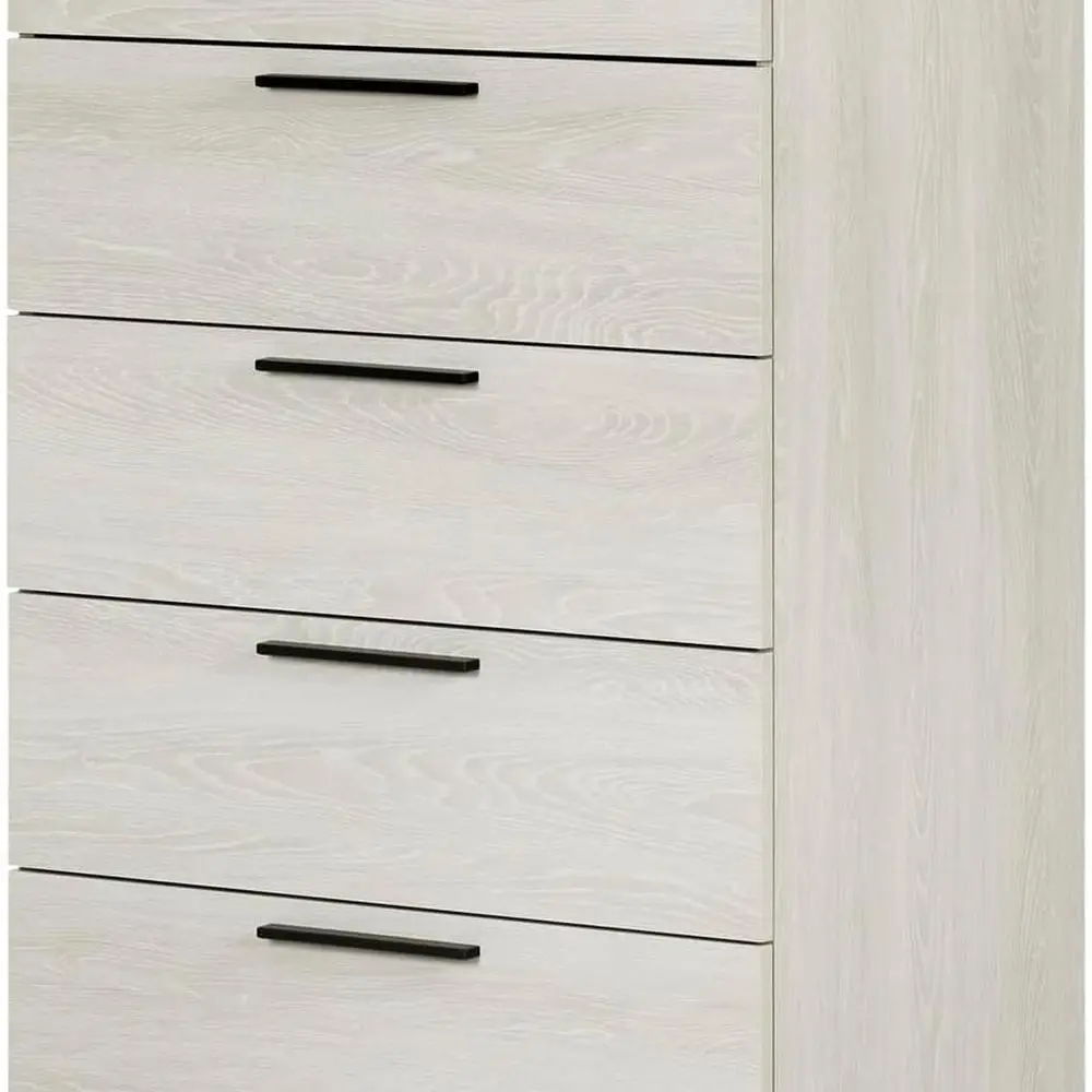 겨울 오크 마감의 필수 5단 서랍장