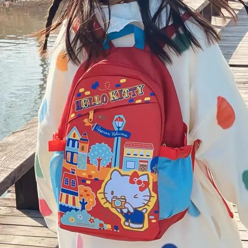 

Sanrio Hello Kitty Y2k Schoolbag Kawaii Large Capacity Shoulderbag Girl Harajuku Laptop Bag Student Versatile Traveling Backpack