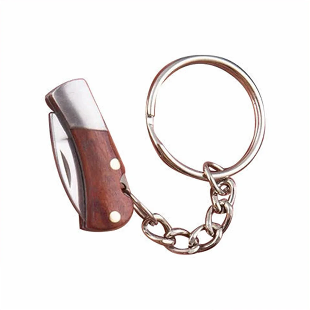 سكين صغير قابل للطي المفاتيح سكّين متعدّد الاستخدامات في الهواء الطلق معلقة قلادة التخييم سكين جيب الفولاذ المقاوم للصدأ Unboxing أدوات القطع حقيبة