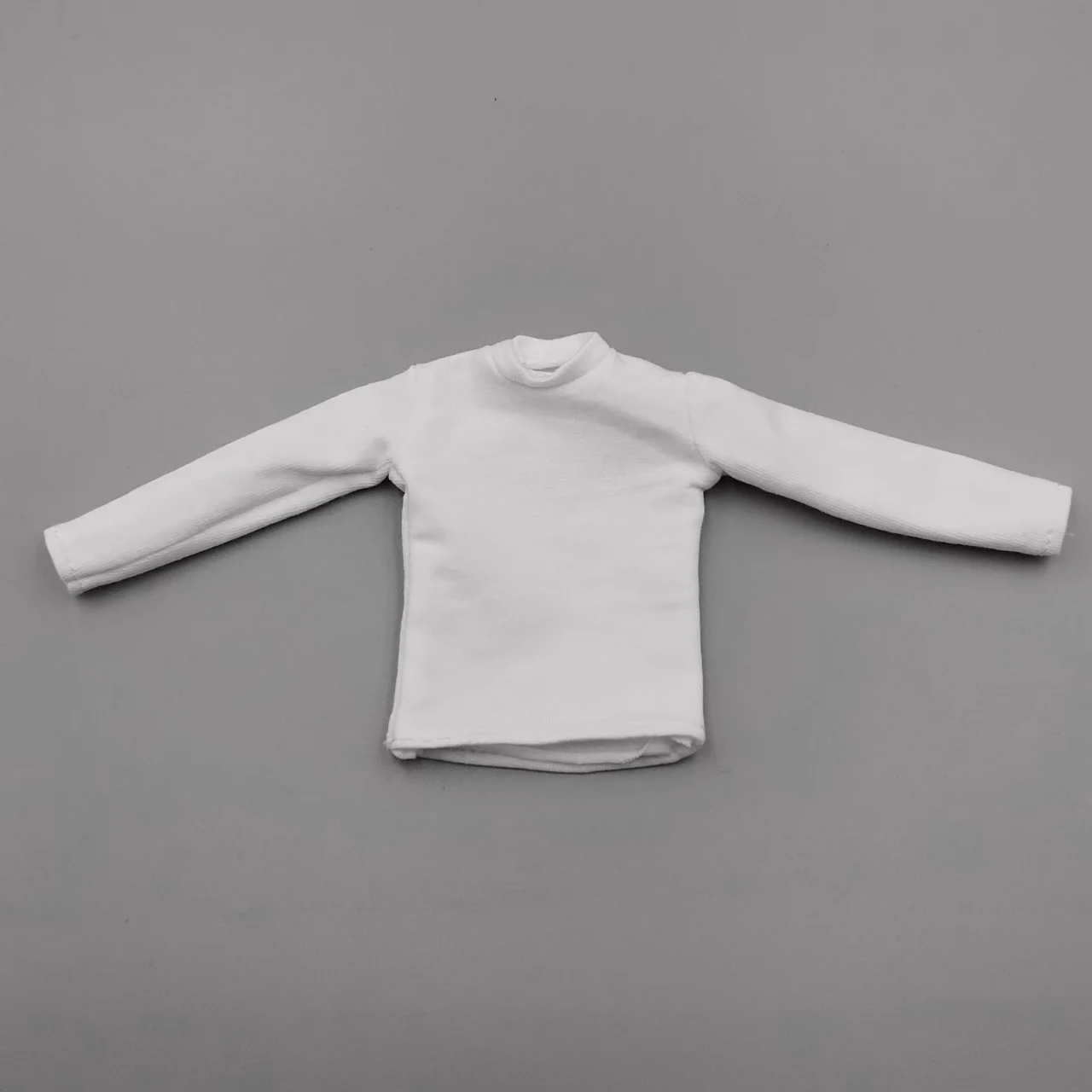 1/6 Scale Women Girls Long Sleeves White T Shirt Model for 12\'\'Figures DIY Accessories