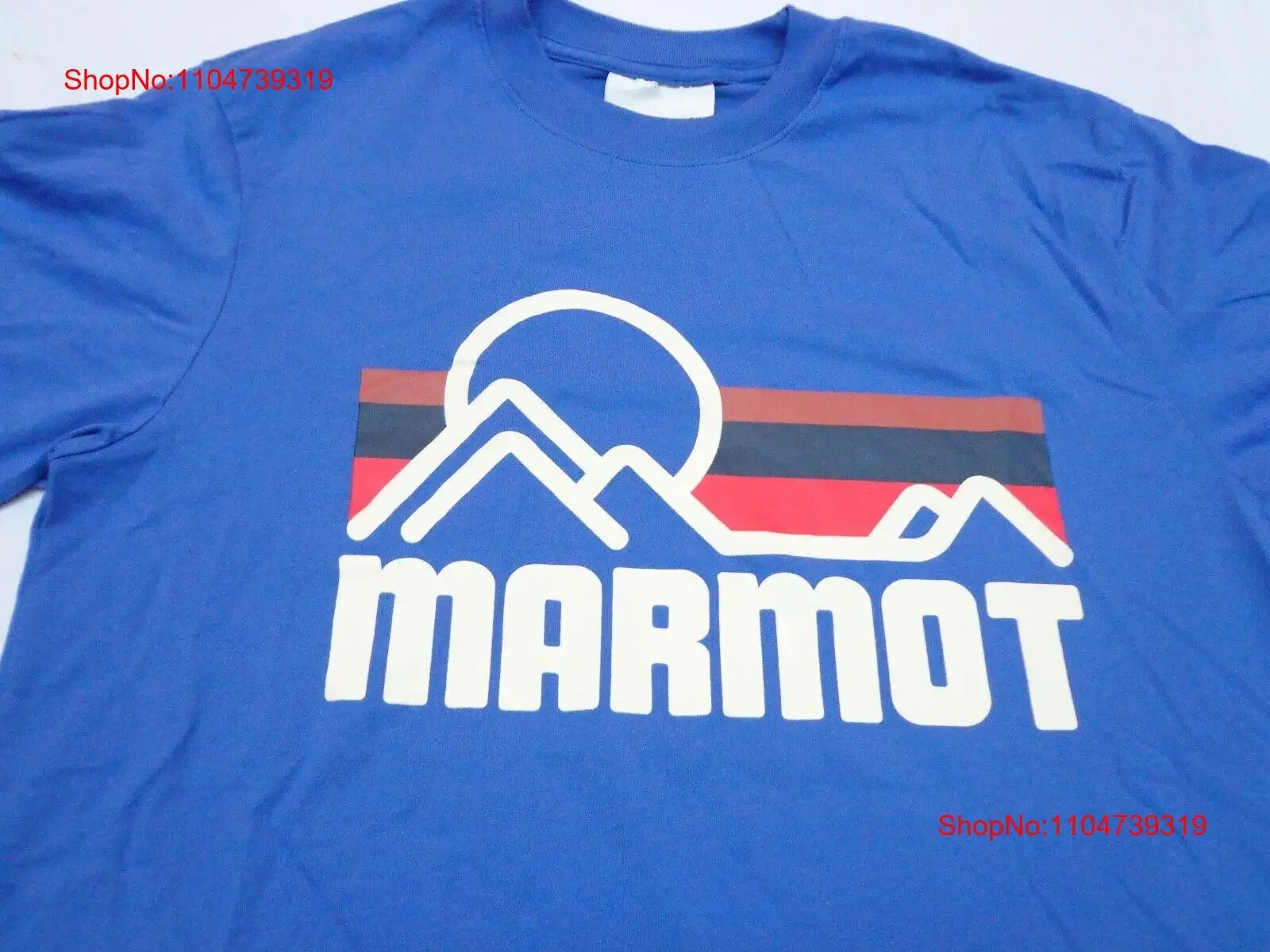 

Футболка Marmot Mountain Works, средний размер, синяя винтажная стираная дизайнерская одежда, повседневная мягкая уличная одежда, удобная унисекс