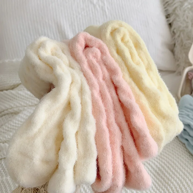 9 أزواج الشتاء الجوارب السميكة للنساء بلون النمط الياباني الصوف الدافئة المنزل الطابق النوم الجوارب الكبار الحرارية امرأة الجوارب #1