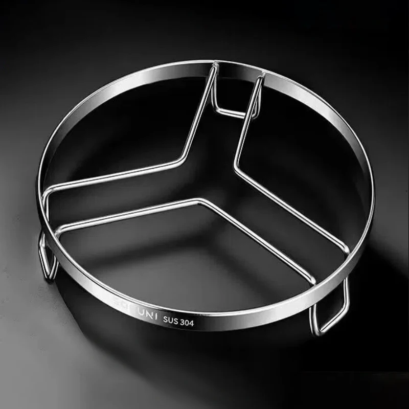 Stainless Steel Round Steaming Rack Steamer Multifunctional Baking Pot Stand Household Kitchen Cooking Utensils