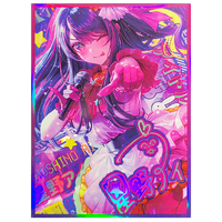 60PCS Holographic Anime Girl Hoshino Ai Foil Card Sleeve Outer Picture Protector Shinny Cover For MTG Standard Size 67x92mm
