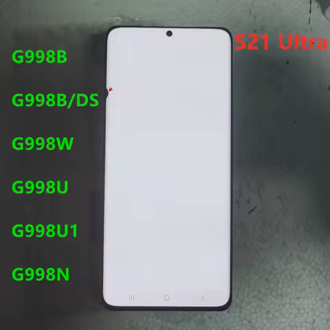 AMOLED Ori For Samsung S21 Ultra LCD Screen Replacement S21ultra 5G G998B G998B/DS G996U Display Touch Screen Digitizer