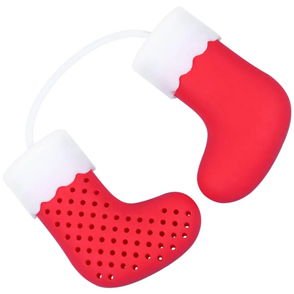 Silicone Strainer for Herbal Leaf Filter Household Supply Silica Gel Christmas Infuser Office Dregs Stocking Steeper