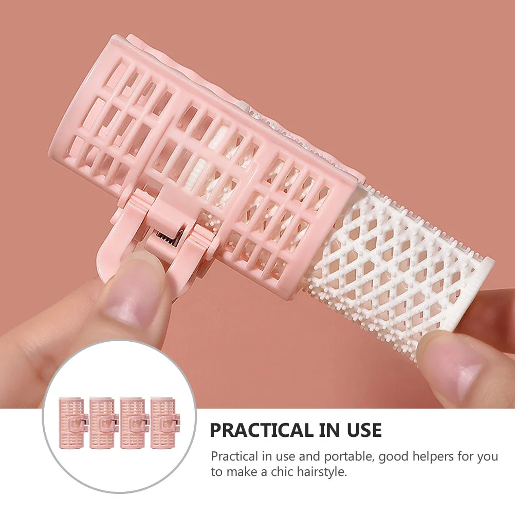 4 قطع من بكرات الشعر الإبداعية، بكرات تجعيد الشعر العملية، أداة تصفيف الشعر DIY للنساء هدية لتصفيف الشعر