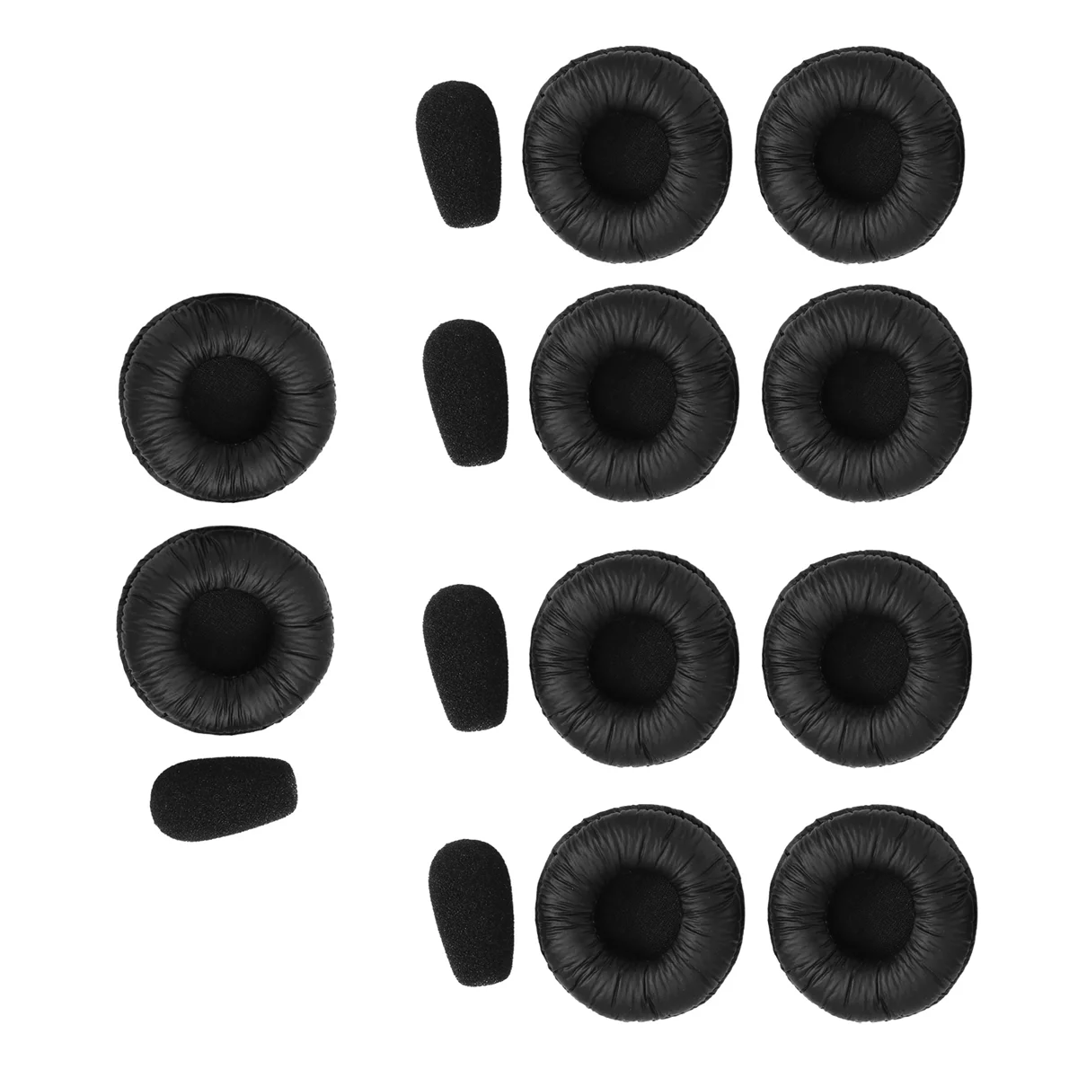 Almofadas para fone de ouvido abkm, capas de substituição para fones de ouvido jabra pro 920 930 935 9450 9460 9465 9470