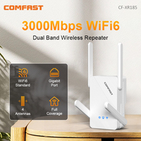COMFAST 3000Mbps WiFi6 Repeater Wireless dual band 2.4G/5.8G WiFi Amplifier Signal 4 antenna Long Range Signal Booster For Home