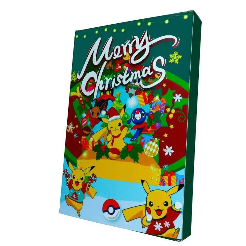 Pok é Mon Pocket Monsters Christmas Box Pok é Mon Pet Elf Christmas Blind Box 24pc Mystery Box Birthday Gift Pikachu Random