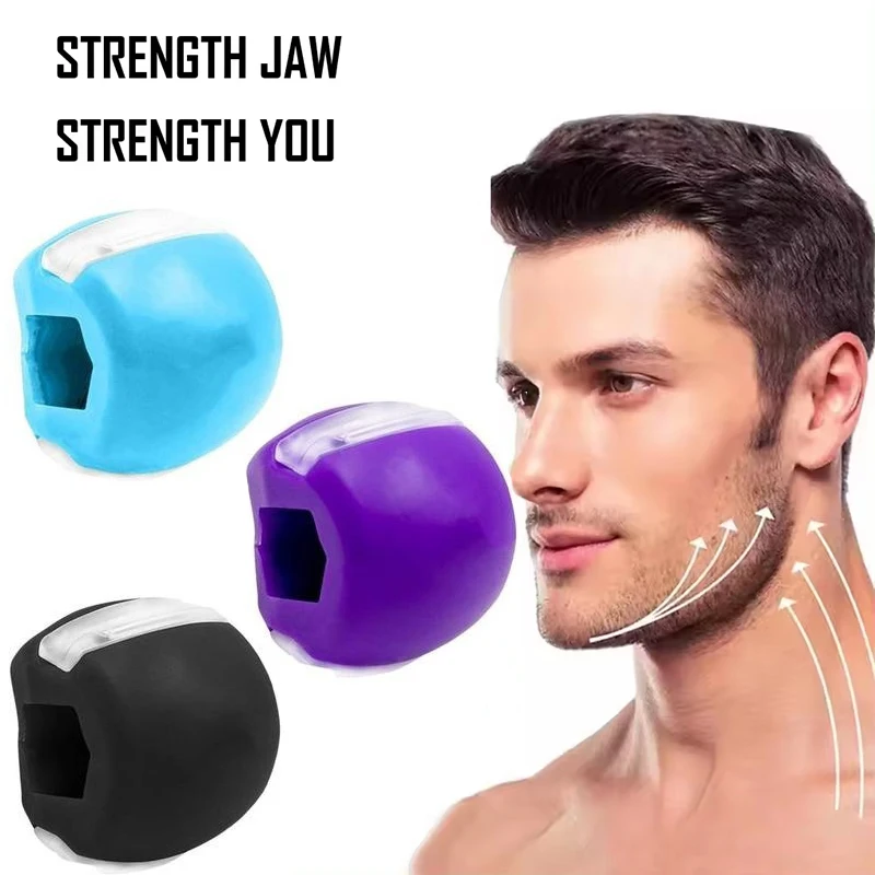 Jawline Exerciser Facial Jaw Muscle Toner Training Fitness Ball Anti-aging Food-grade Silica Face Chin Cheek Lifting Slimming