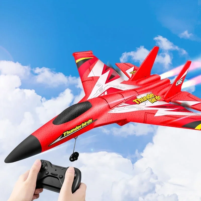 New RC Glider Kids Boy 2.4G Stunt EPP Foam Fighter Plane Model Airplane Electric Drop Resistant Aircraft Toy for children Gifts