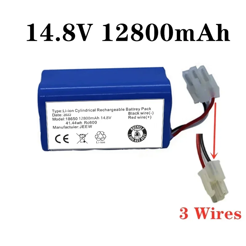 New Battery for ICLEBO ARTE YCR-M05 POP YCR-M05-P Smart YCR-M04-1 Smart YCR-M05-10 YCR-M05-30 YCR-M05-50 Li-Ion 14.8V 12800mAh