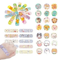 120pcs/set Round Strap Shape Band Aid Cartoon First Aid Wound Plaster Kawaii Skin Dressing Patch for Children Adhesive Bandages