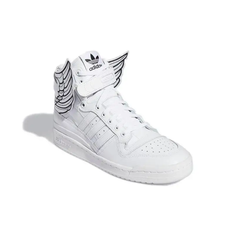 Adidas Forum Hi Wings 4.0 제레미 스콧 스니커즈, 화이트 블랙, GX9445