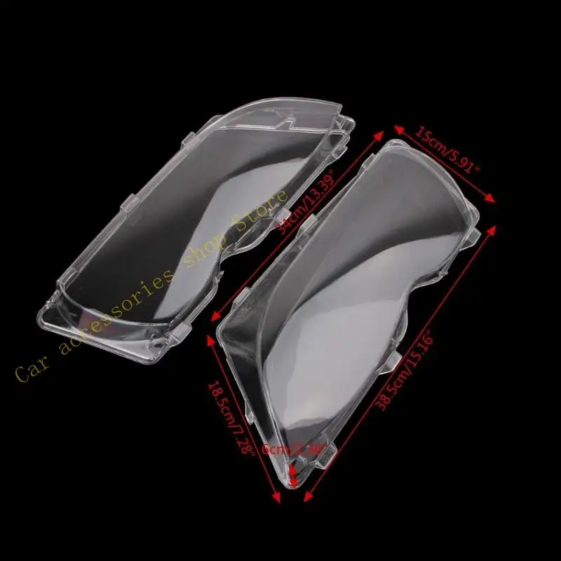 

T21E 2Pcs Auto Left Right Front Headlight Lamp Protective for Shell Cover for E46 4