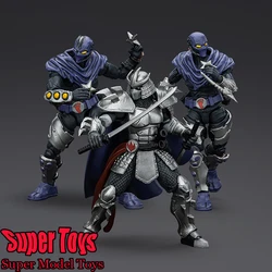 Joytoy Soldiers Mnt-シュレッダーとフットクランアクションフィギュア、ファンギフトコレクション、フルセット、1:18スケール、aとb、3.75インチ