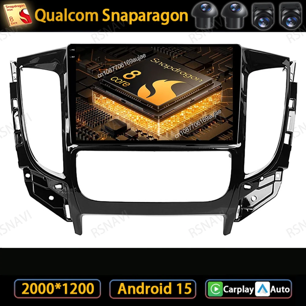 

Car Radio Android 15 For Mitsubishi Pajero Sport 3 L200 5 Triton 3 2015 2016 2017 2018 2019 Viedo Player Navigation Qualcomm BT