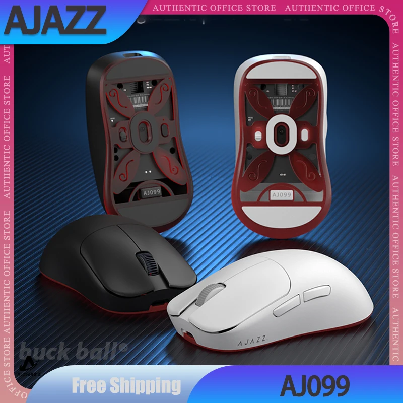 

Ajazz AJ099 AJ199 Gamer Mouse 2 Mode USB 2.4G Wireless Mouse PAW3311 Sensor 12000DPI Adjustable For Office CSGO Gaming Mice Gift