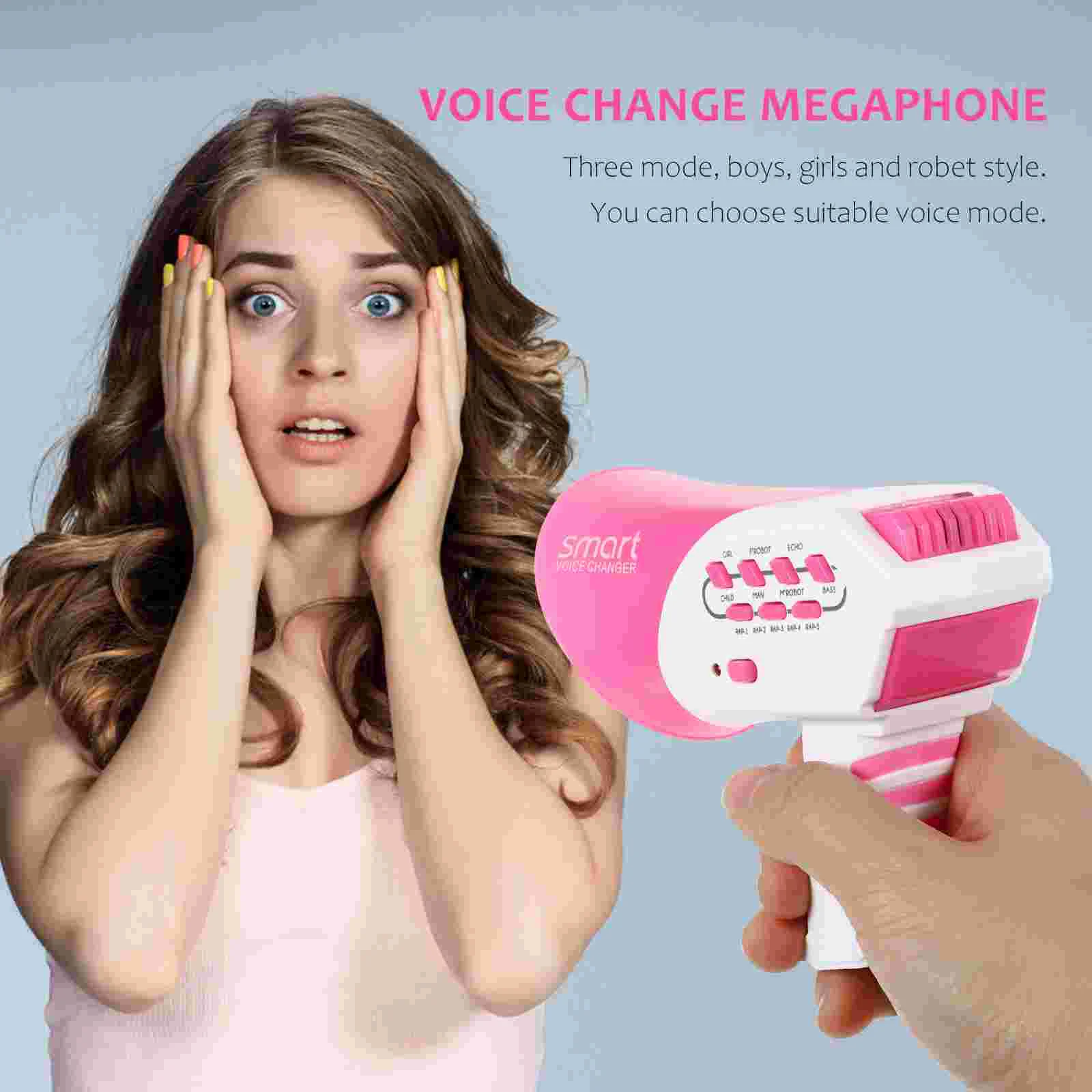 Voice Change Megaphone Buzzer Buttons Cosplay Changer Child Toy Party Prank Toddler