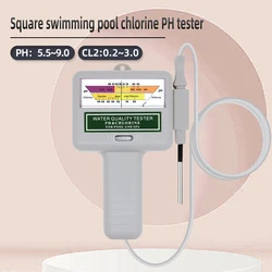 Professional 2 in 1 PH Chlorine Meter Cl2 Tester PH Water Quality Testing Device Chlorine Measuring For Swimming Pool Aquarium