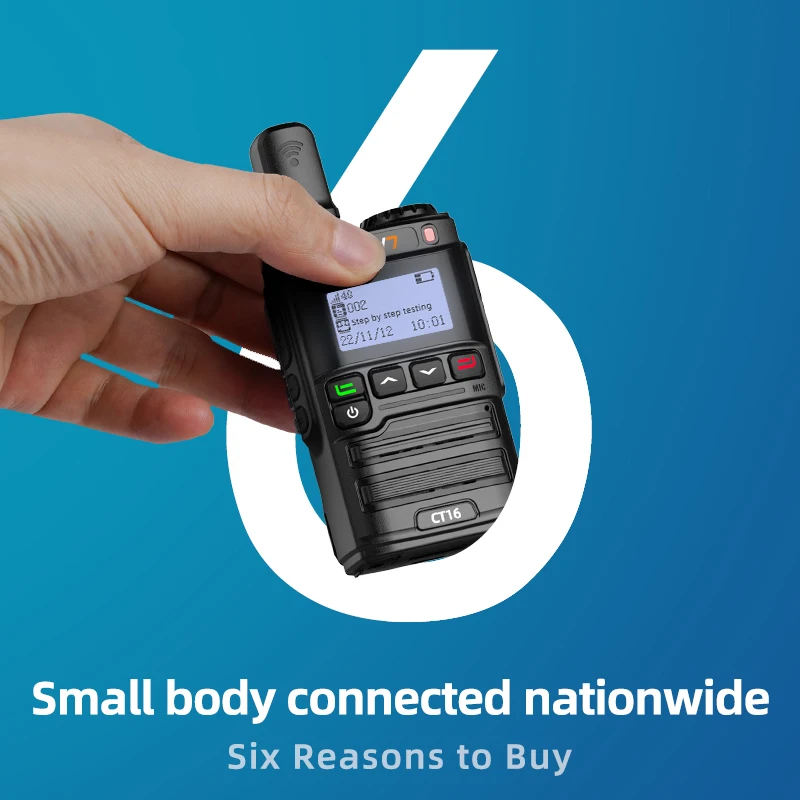 KSUN CT16 Globalptt Walki Talky 4g LTE POC راديو إنترنت 100 كم طويل المدى 5000 ميل أجهزة اتصال لاسلكية بدون بطاقة SIM 1 قطعة