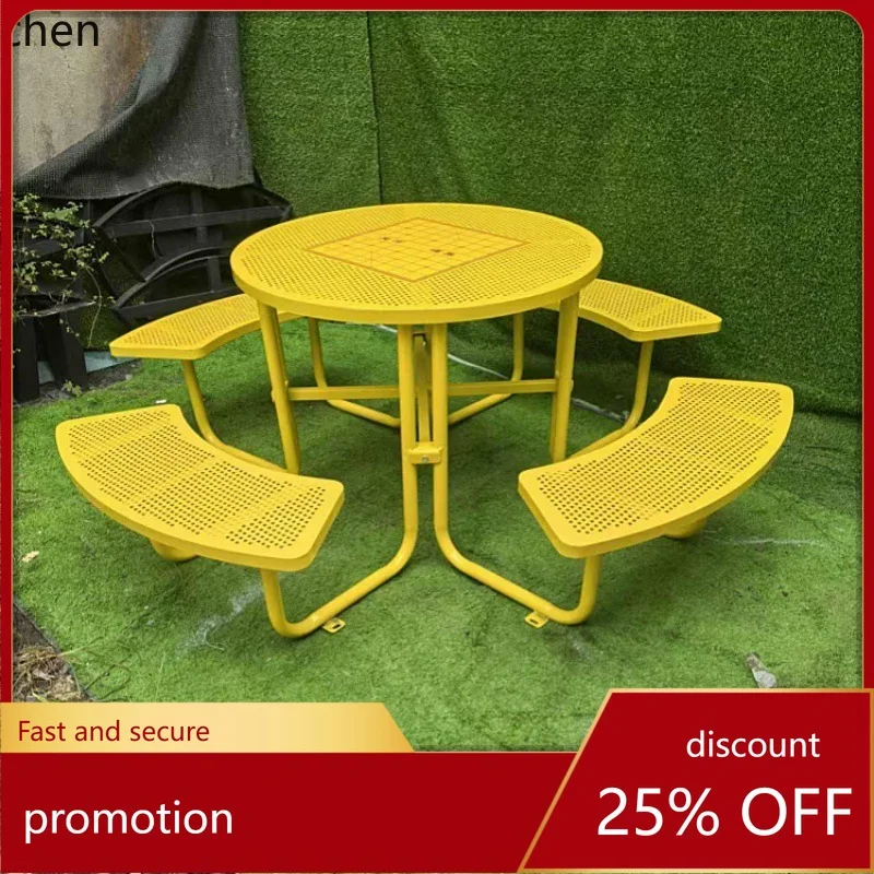 

Набор уличной мебели HXL: стол и стулья для парка, сада или двора, из кованого железа