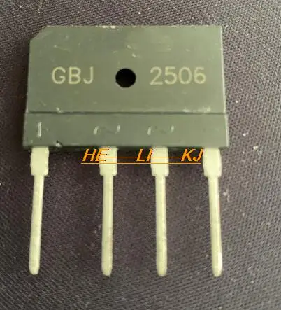 Free shipping  5 pcs GBJ2506 RECT BRIDGE GPP 600 V 25A ZIP4