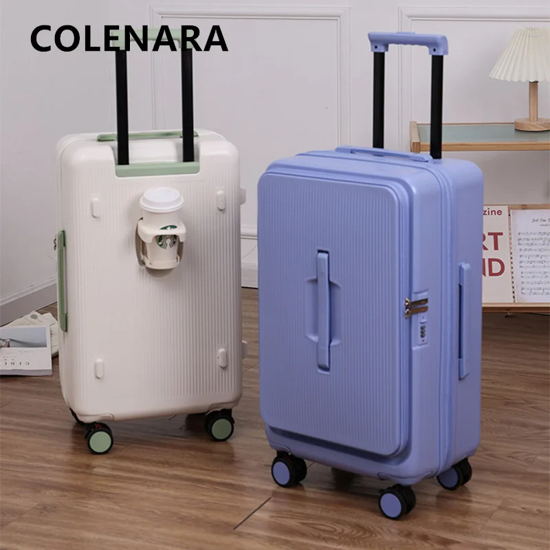 COLENARA Rolling Suitcase ABS+PC Boarding Box Large Capacity Trolley Case 20