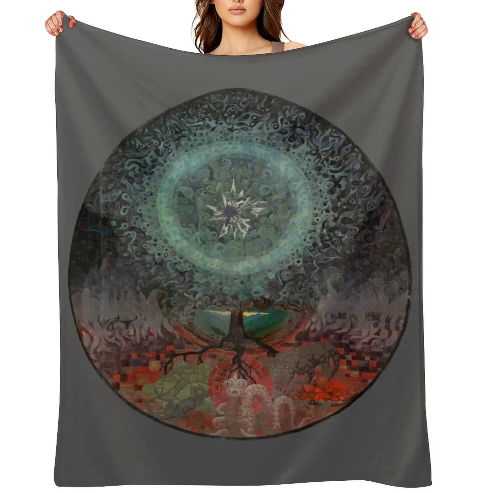 

The Red Book - C. G. Jung Throw Blanket Luxury Thicken Luxury St Personalized Gift Plush Blankets