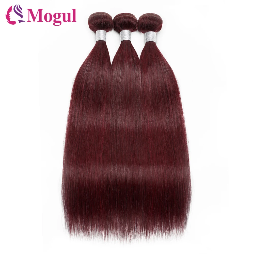 

Color #99j Burgundy 3/4 Bundles Straight Double Weft Human Hair Bundles Brazilian Remy Hair Weave Extension 10-26 Inches
