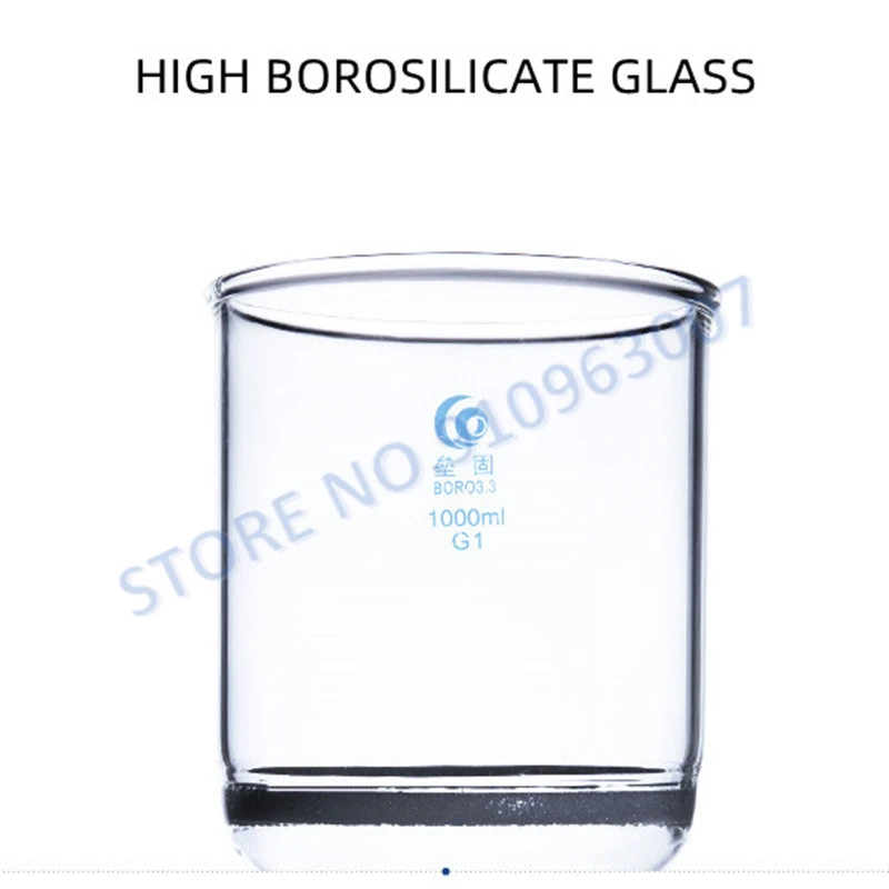 1PC 35ml to 1000ml Lab Buchner funnel G3 Coarse filter Sand Core Sintered Funnel for Lab Glassware (G1/G2/G4/G5 replaceable)