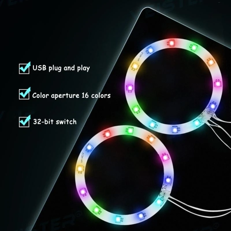 K32C Light Strip Self-adhesive Light Bar Strip with USB Button/Remote Control Sync Color Changing for