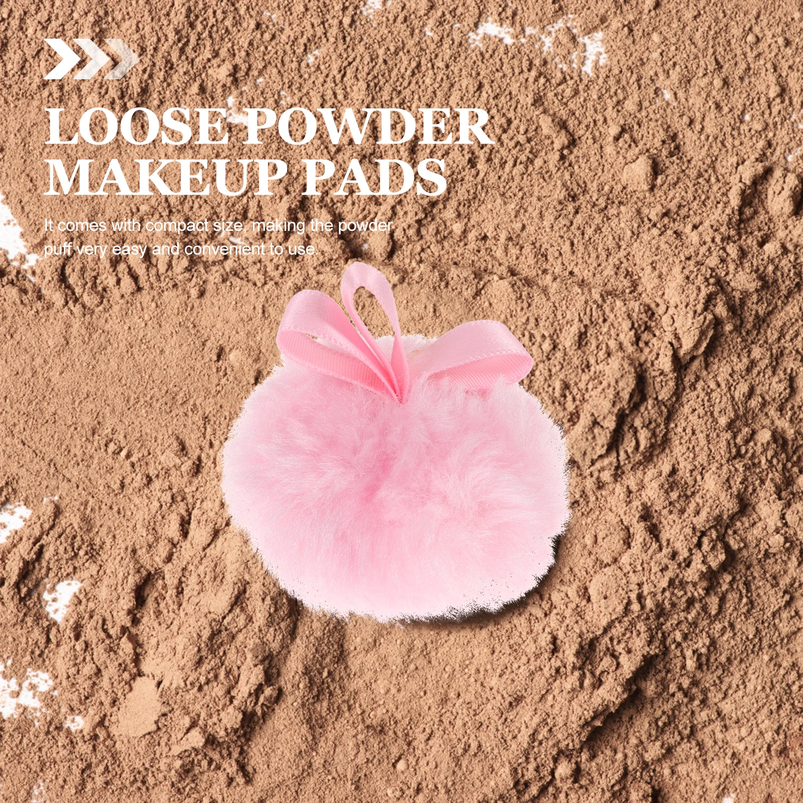 6 szt. Puszki do Makijażu Kosmetyki Puder Miękka Czysta Bawełna Poduszka Kompaktowy Rozmiar Codzienne Użytkowanie Kobiety Dziewczyny Prezent Narzędzia Upiększające