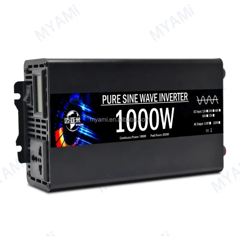 12V 24V 48V 72v to 110V 220 Pure Sine Wave Solar Car Inverter