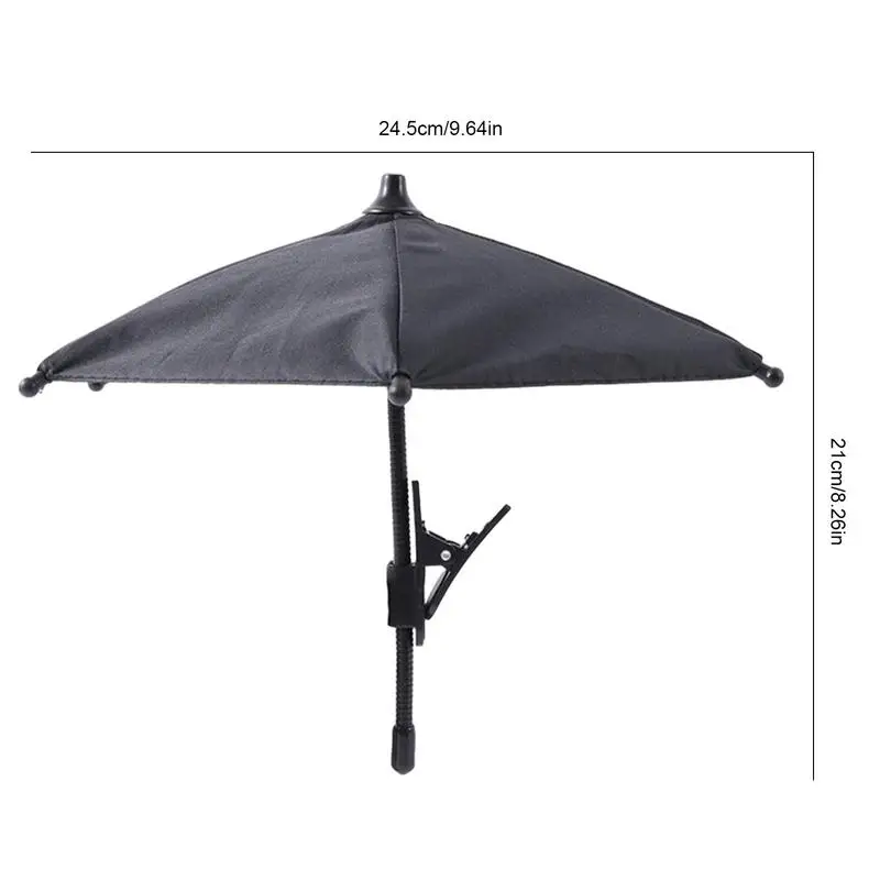 Parasol ajustable para teléfono, sombrilla de protección solar, soporte para teléfono de escritorio, accesorios para herramientas de coche