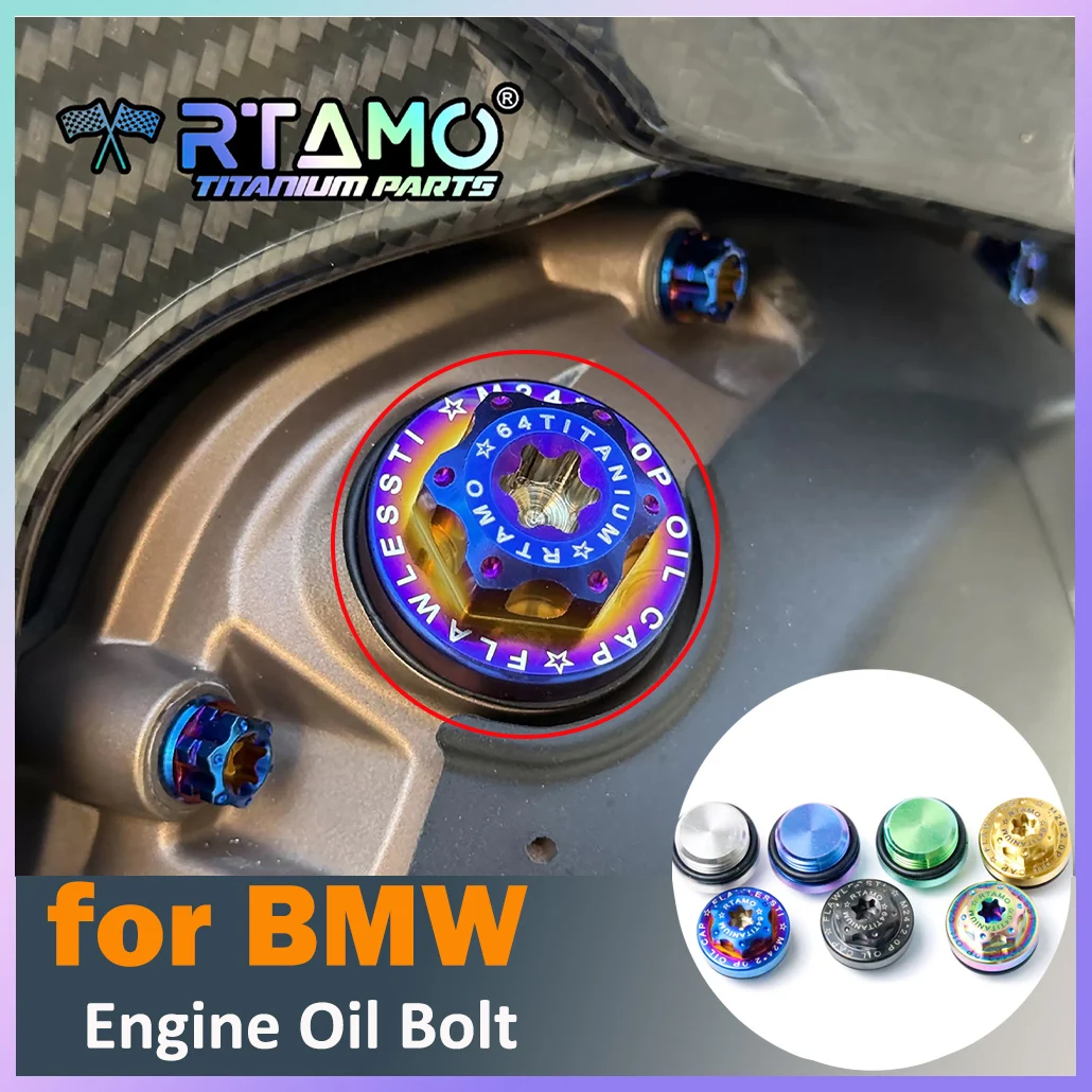 RTAMO Gr5 Titan-Motorölschraube M24X2.0P passend für BMW S1000RR/S1000R/S1000XR