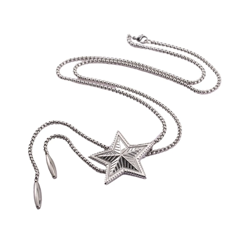 Lariat Star Bolo Tie Pendant Necklace Influencers Same Stylish Choker