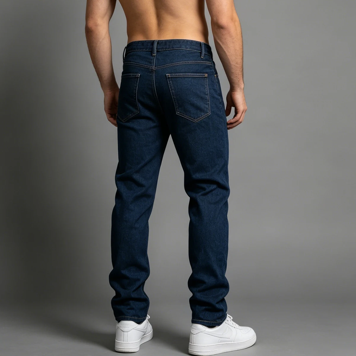 Men's Spring and Autumn Solid  - Men'S Fashion Jeans 评论和价格