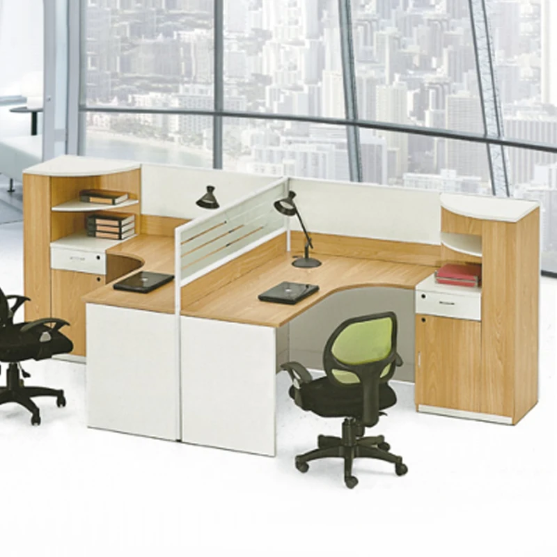 Modern 2-person office workstation - Professional office furniture production table - Office workstation without chair