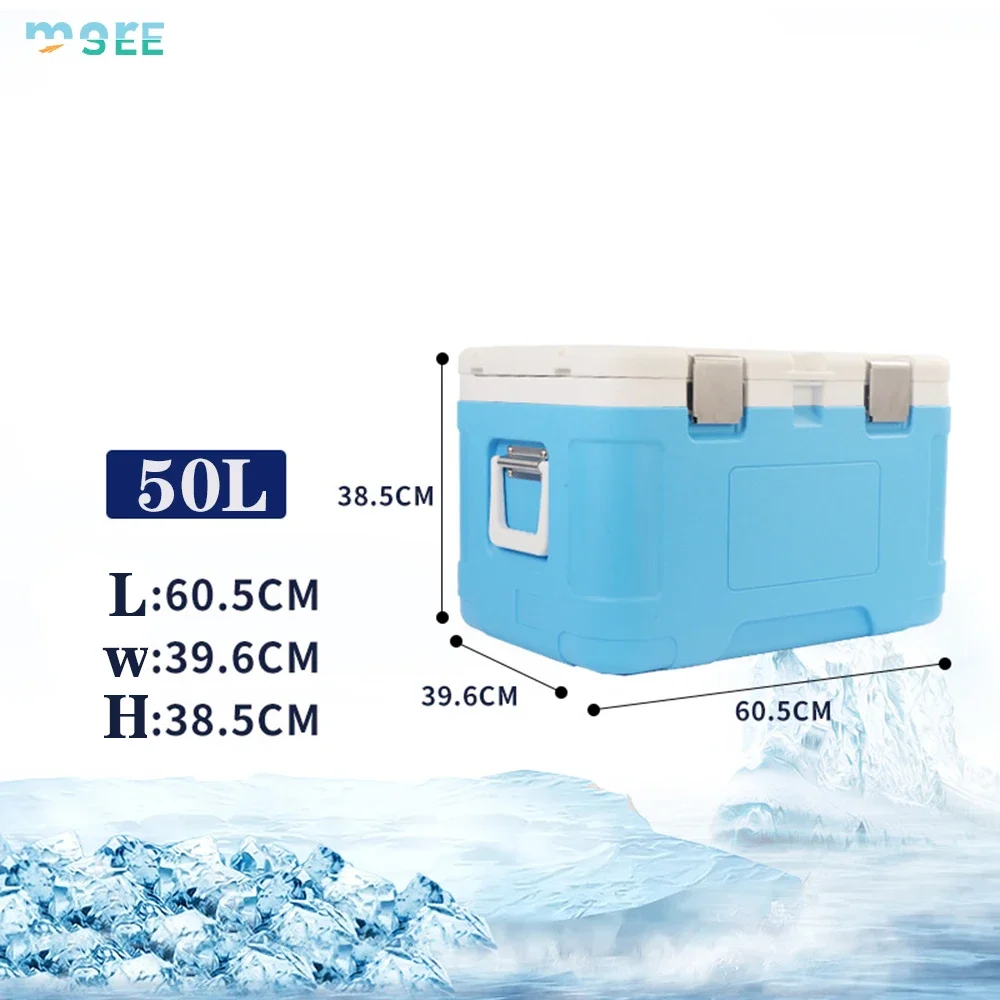 SeeMore 50 Liter Ice Cooler Hard Cooler Picnic Lightweight for BBQ Beach Camping Ice Chest Box