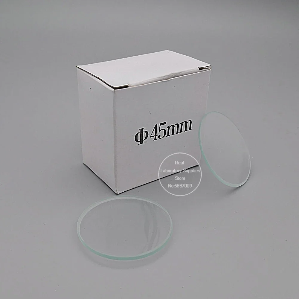 10pcs Diameter 45mm To 150mm Lab Flat Watch Glass Dish, Transparent Beaker Cover, Glass Watching Dish for School Experiment