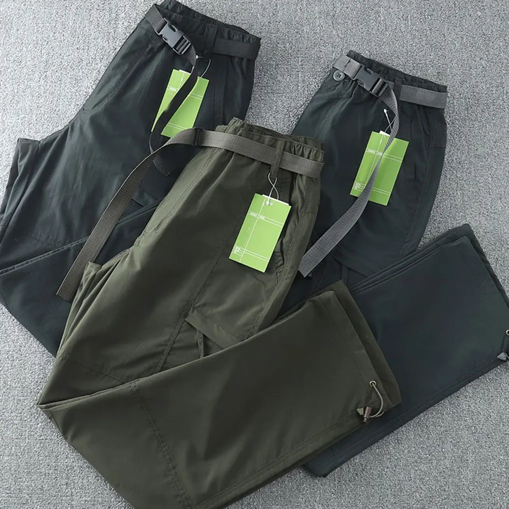 Shell Pants Hiking Trousers Camping Outfit Multipurpose Fashionable Overalls Thicken Waterproof Solidness Dark Gray XL