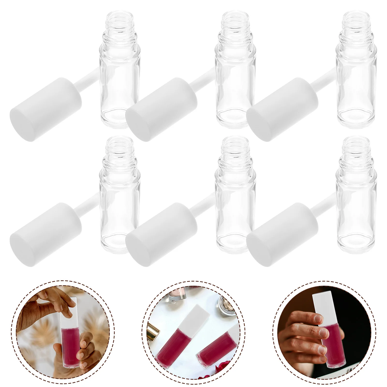 15 stks Lipgloss Buizen Hervulbare Lege Clear Lippenbalsem Containers Met Wand Voor Diy Reizen Lekvrije Kleine Formaat Make-up Tool
