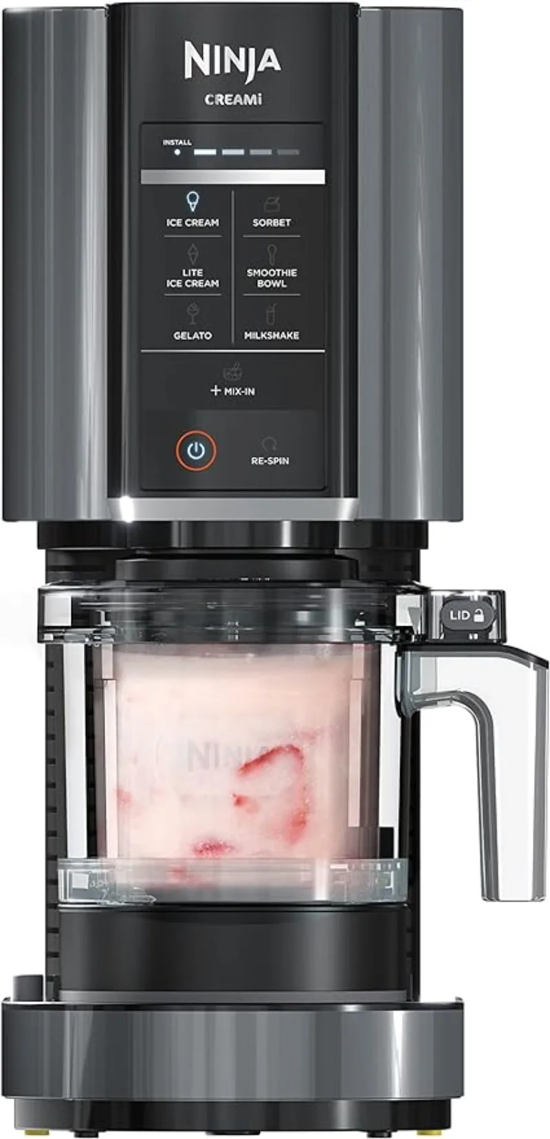 

Ninja NC299AMZ CREAMi Ice Cream Maker, for Gelato, Mix-ins, Milkshakes, Sorbet, Smoothie Bowls & More, 7 One-Touch Programs